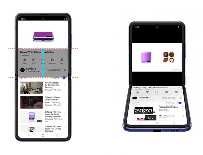 Fotos de YouTube presenta nueva optimización para el Galaxy Z Flip