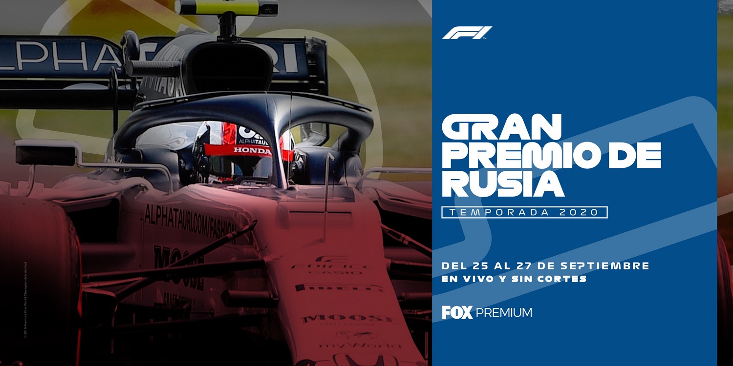 Foto de Fox Premium Transmitirá en Vivo el Gran Premio de Rusia 2020 de Fórmula 1