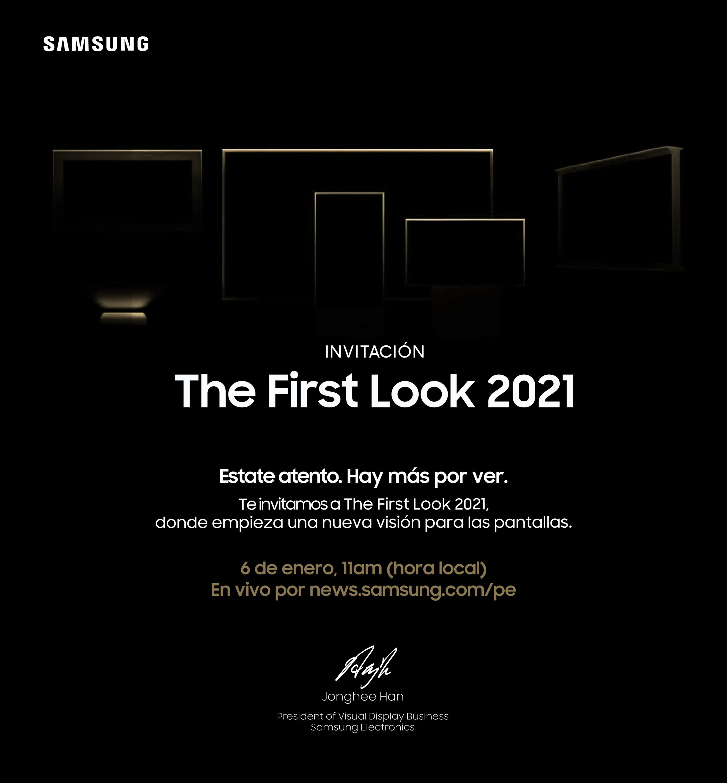 Foto de Día y hora del evento de Samsung, «The First Look 2021»