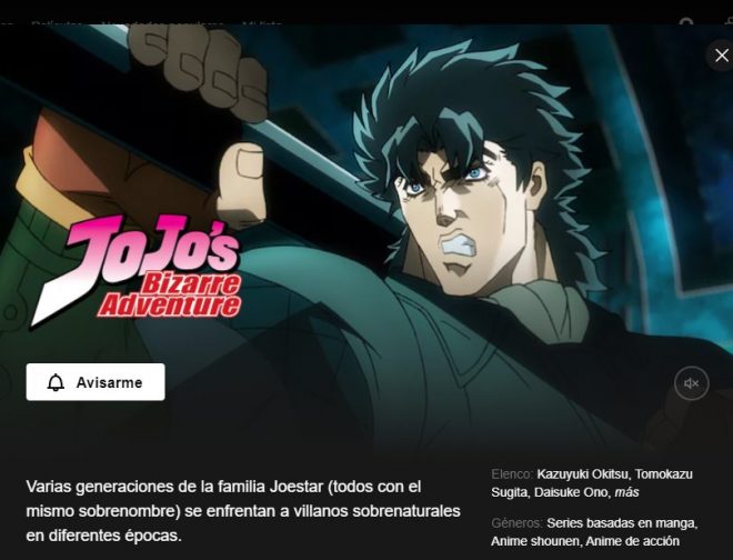 Fotos de Netflix estaría por estrenar el genial y divertido anime «Jojo’s Bizarre Aventure»