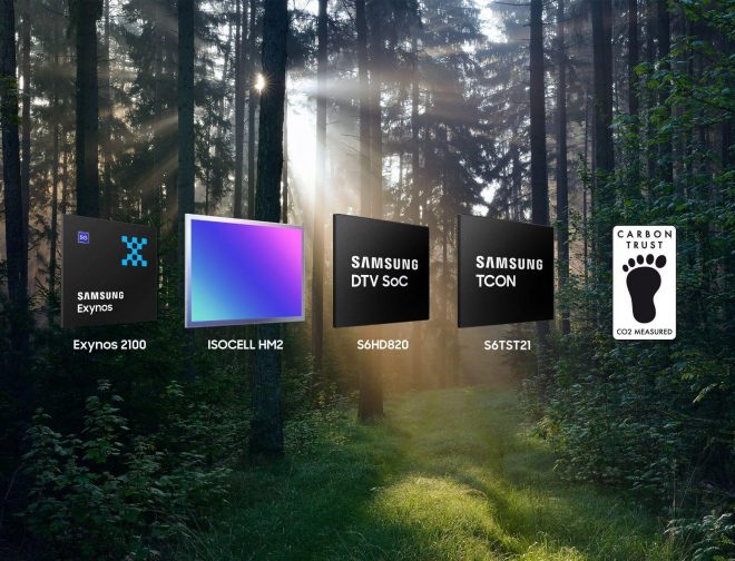 Fotos de Samsung recibe su primera certificación global de huella de carbono para chips lógicos