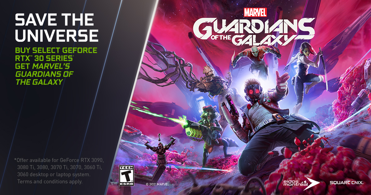 Foto de Gamers de GeForce están Game Ready para ‘Marvel’s Guardians of the Galaxy’ con NVIDIA DLSS y Ray Tracing, ¡y 11 juegos más!