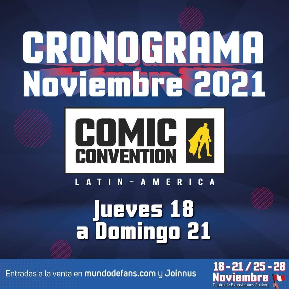 Foto de Cronograma 1era Semana de la Comic Convention Latin America 2021 en Perú