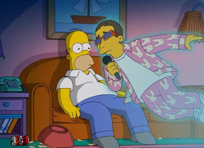 Fotos de Bad Bunny presenta el video oficial de «Te deseo lo mejor» junto a Los Simpsons