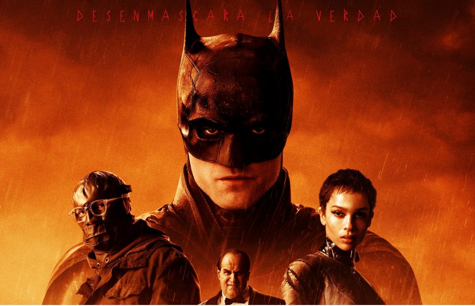Foto de Bruce Wayne en la mira de El Acertijo en el nuevo póster de The Batman