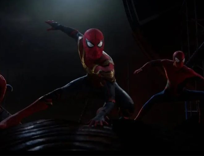 Fotos de Tom Holland, Andrew Garfield y Tobey Maguire recrearon el famoso meme de Spiderman