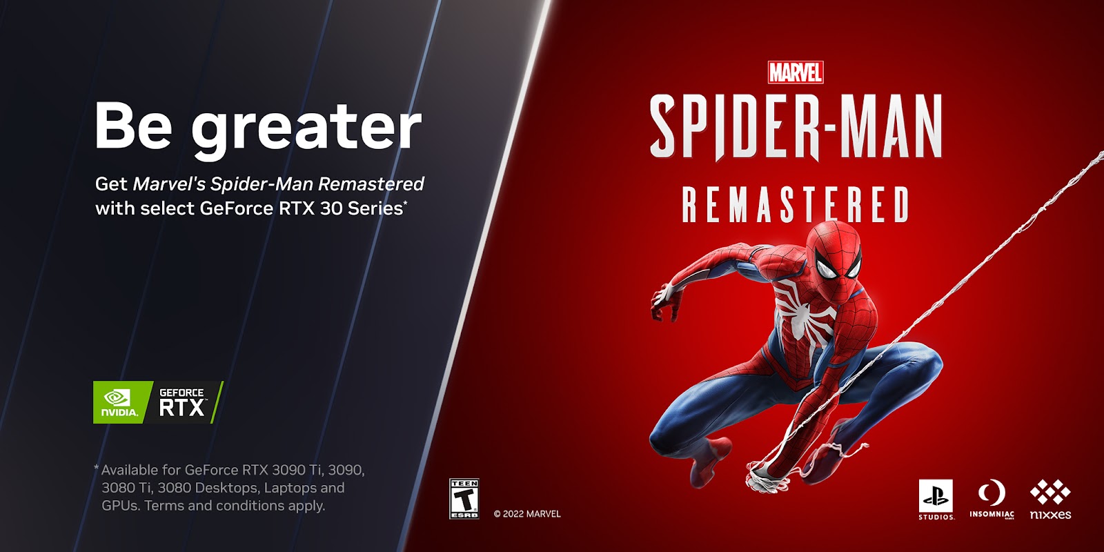 Foto de Llevate Marvel’s Spider-Man Remastered gratis con tu nueva tarjeta NVIDIA GeForce RTX