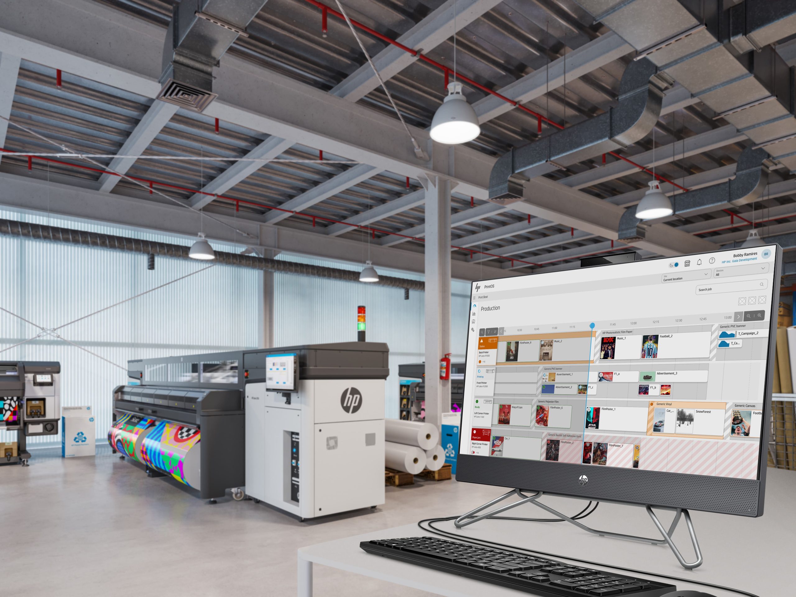 Foto de Las últimas ofertas de gran formato de HP  brindan una eficiencia extraordinaria para los proveedores de servicios de impresión