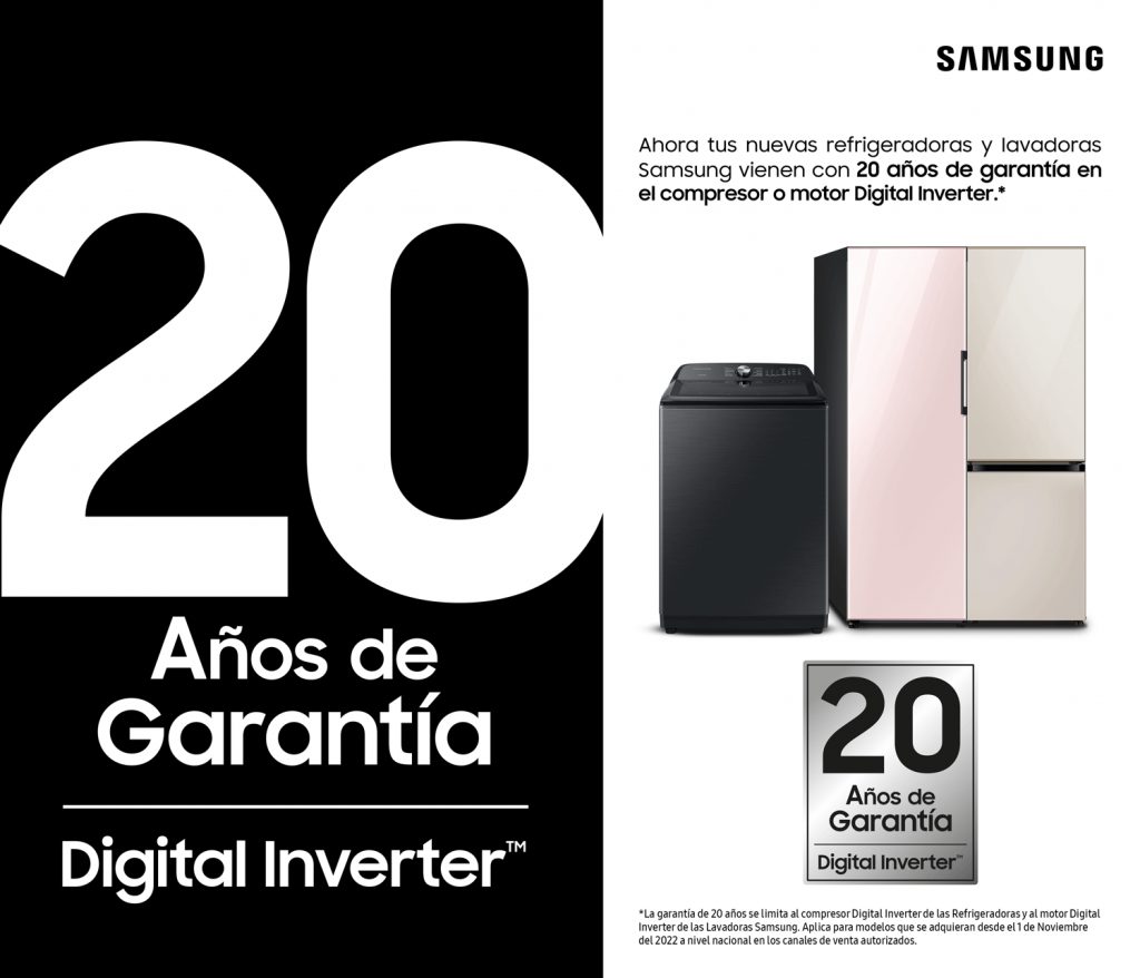 Foto de Samsung amplía a 20 años la garantía de los electrodomésticos con Digital Inverter