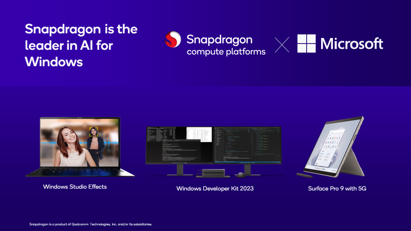 Foto de Snapdragon impulsa el futuro de la informática móvil con la innovación en IA líder del sector para Windows 11