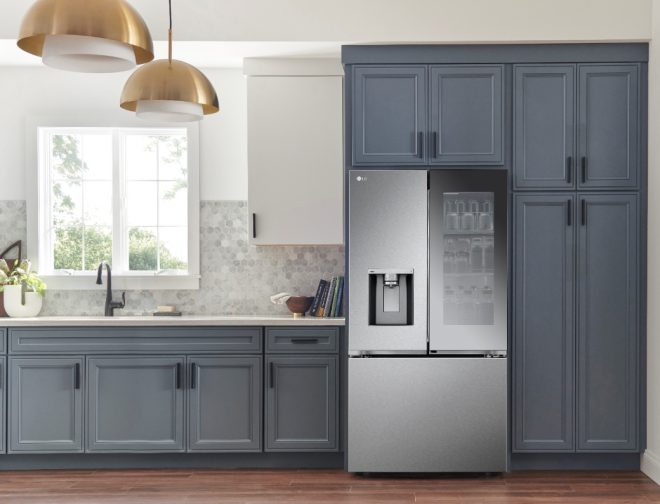 Fotos de LG presentará el espacioso y elegante refrigerador InstaView en CES 2023