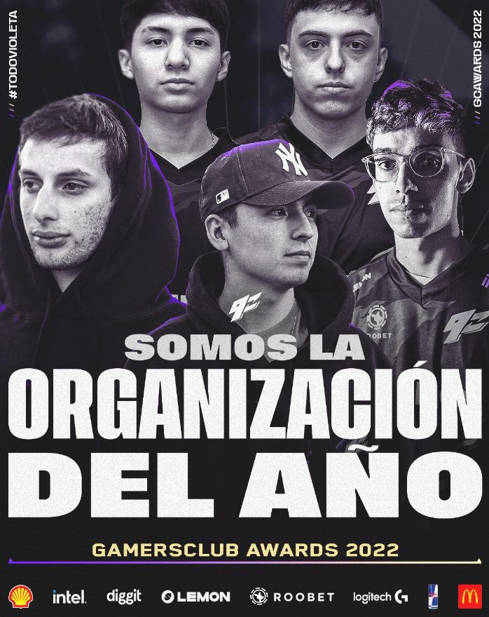 Foto de 9Z Team es elegida como la mejor organización de 2022 en los Gamers Club Awards