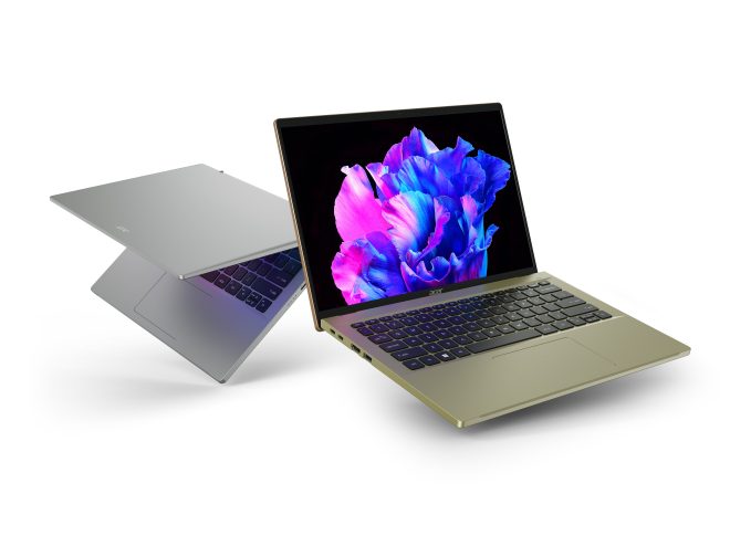 Fotos de CES 2023: Acer presenta la nueva Swift Go, una Laptop delgada y ligera con pantalla OLED