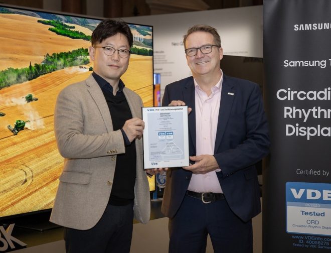 Fotos de Televisores Neo QLED y Lifestyle 2023 de Samsung son certificados como las primeras pantallas para reconectar a los usuarios con su ritmo circadiano