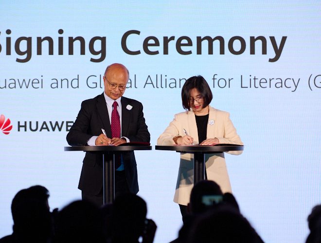 Fotos de Huawei se asocia con la Alianza Global para la Alfabetización de la UNESCO