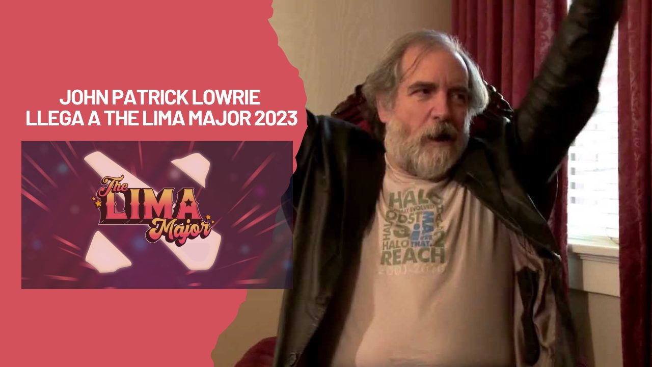 Foto de John Patrick Lowrie la voz del Pudge, Storm Spirit y otros personajes de Dota 2 estará en Perú para el Lima Major 2023