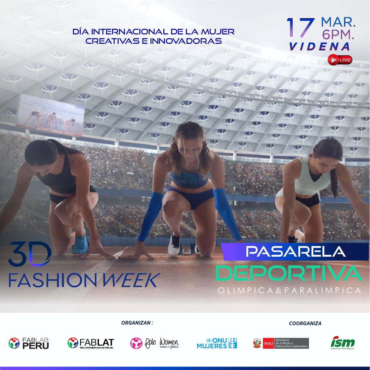 Foto de ISM será parte de la 6ta edición del 3D Fashion Week Latinoamérica