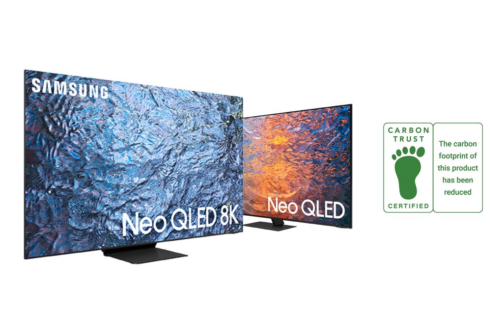 Foto de Neo QLED 2023 de Samsung obtiene la certificación ‘Reducing CO2’ de Carbon Trust