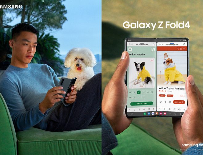Fotos de Galaxy Z Fold4 5G: descubre cómo acceder a tres aplicaciones simultáneamente en una misma pantalla