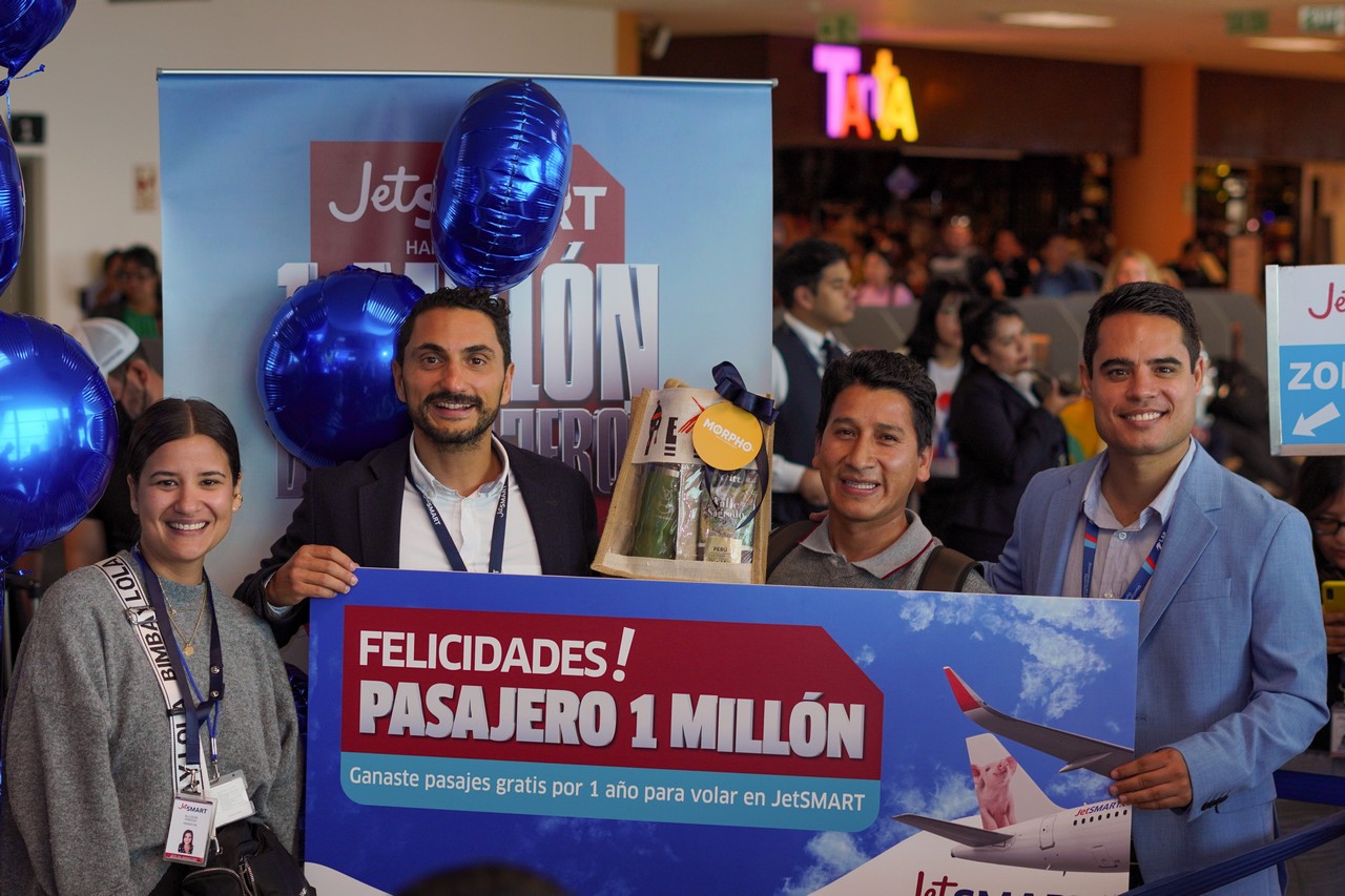 Foto de JetSMART supera el millón de pasajeros transportados en Perú antes del año de operación