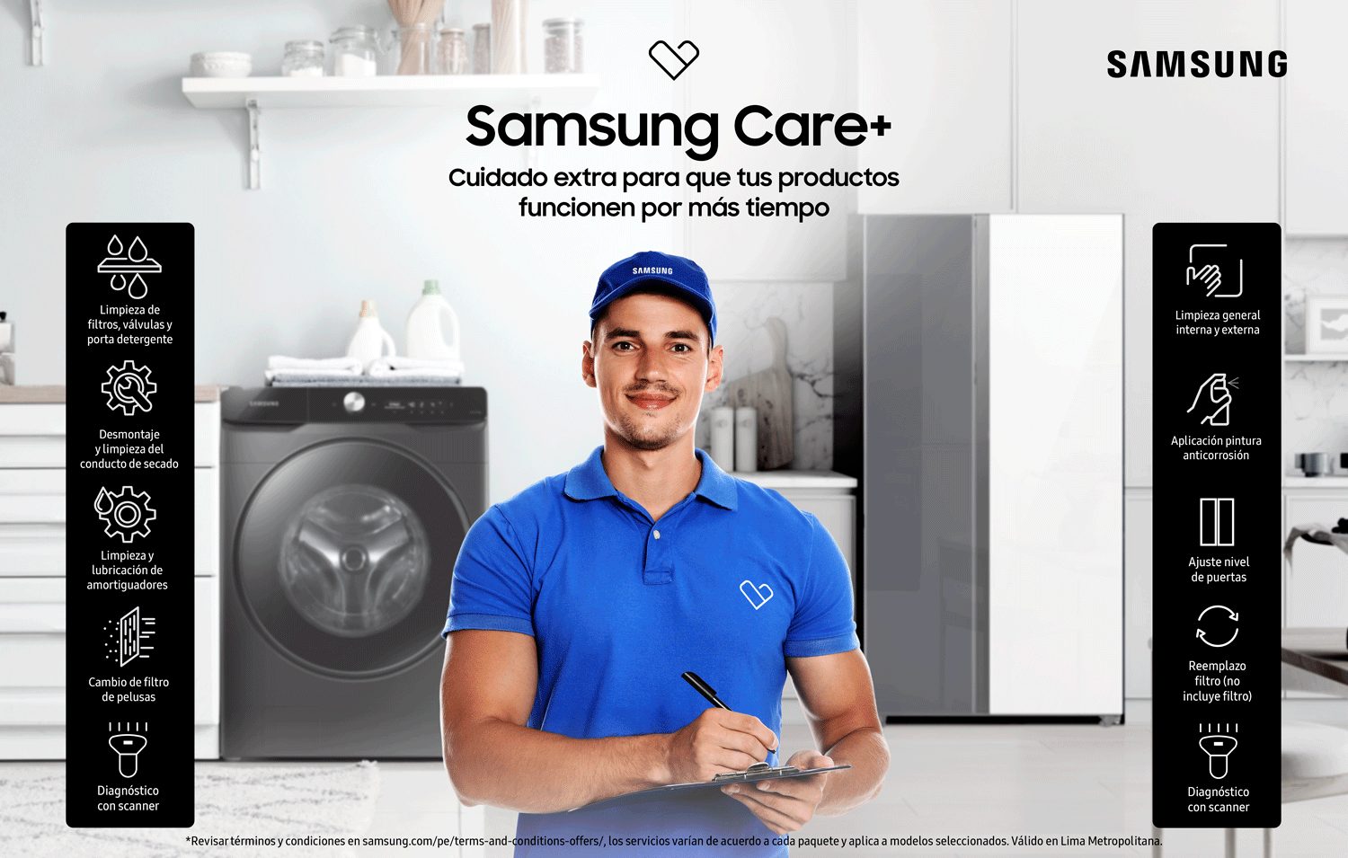 Foto de Samsung anuncia ‘Samsung Care+’ como un servicio de mantenimiento preventivo para línea blanca