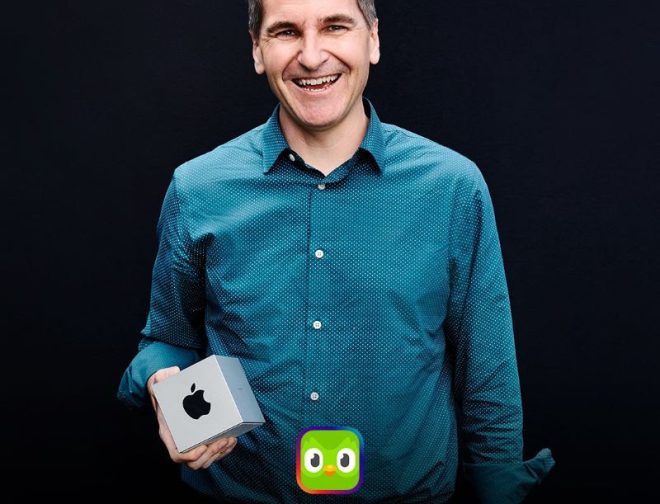 Fotos de Duolingo es premiado por Apple por su innovación en diseño