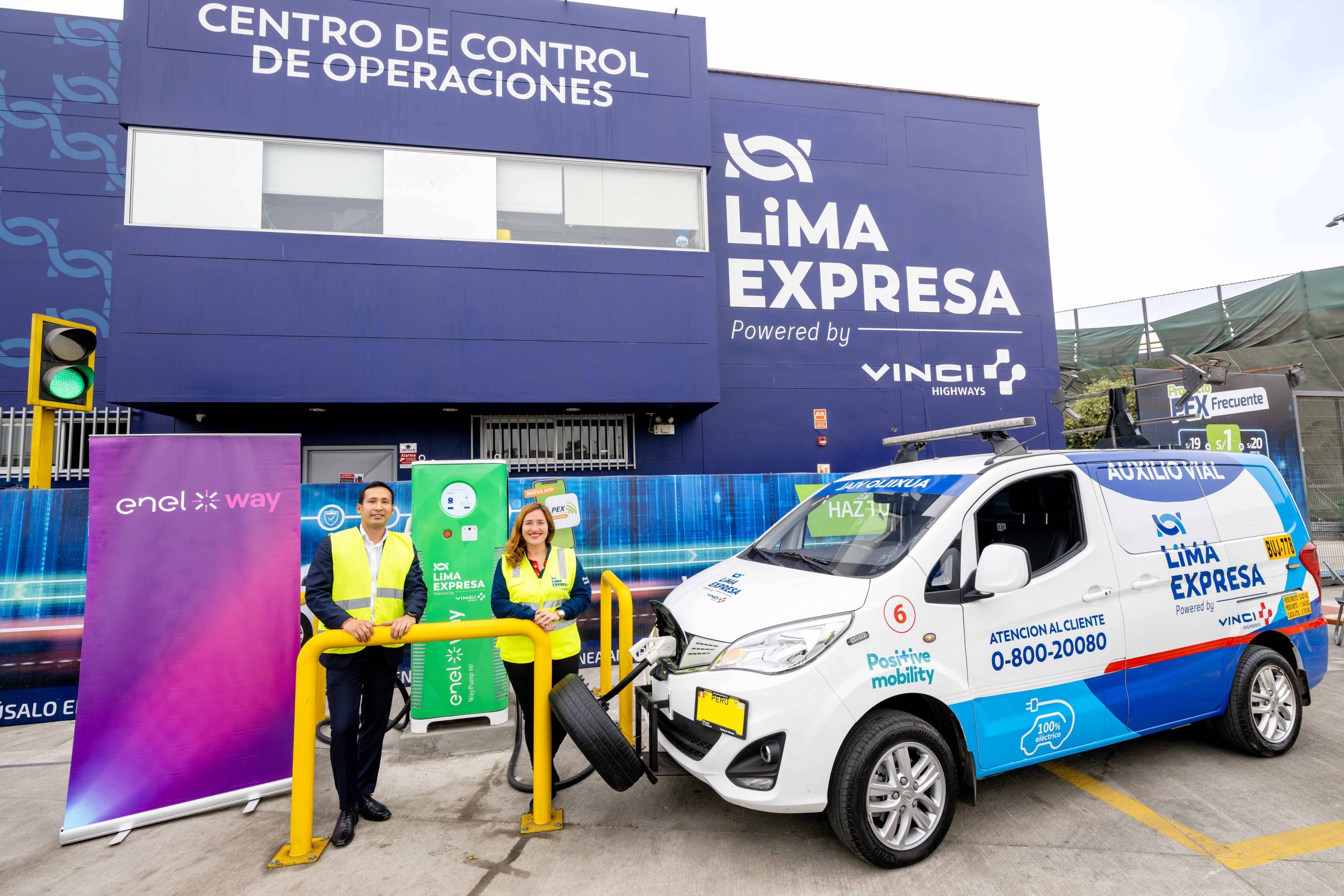 Foto de Enel X Way Perú instaló el primer punto de carga rápida en LIMA EXPRESA