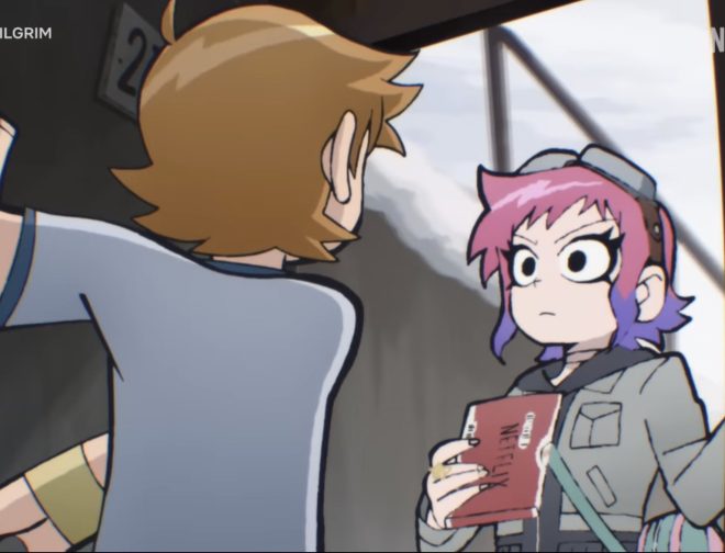 Foto de Nuevo vistazo al anime de Scott Pilgrim: Takes Off durante el Netflix Drop 01