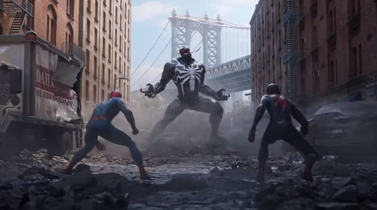 Foto de Peter Parker y Miles Morales se enfrentan a Venom en el nuevo avance de Marvel’s Spider-Man 2