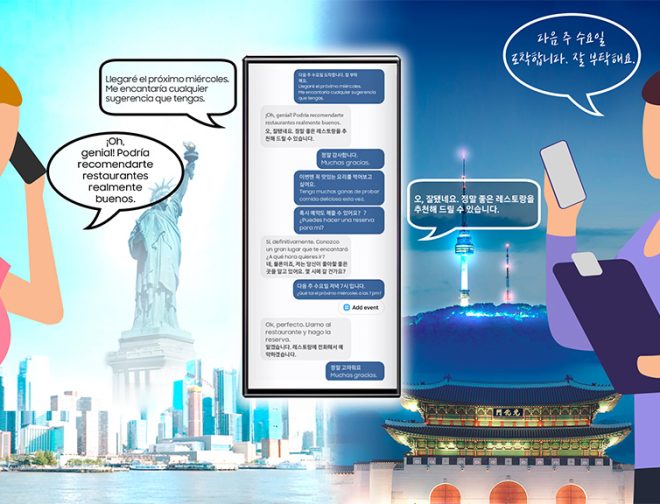 Fotos de AI Live Translate Call es parte de la nueva era de la inteligencia de Samsung Galaxy