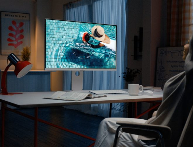 Fotos de CES 2024: LG presenta monitor inteligente 4K «MyView» que no necesitará conexión a PC