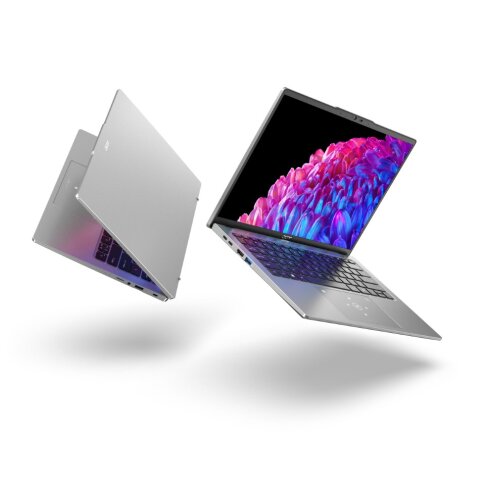 Fotos de CES 2024: Acer presenta nuevas PC Swift Go AI con procesadores Intel Core Ultra