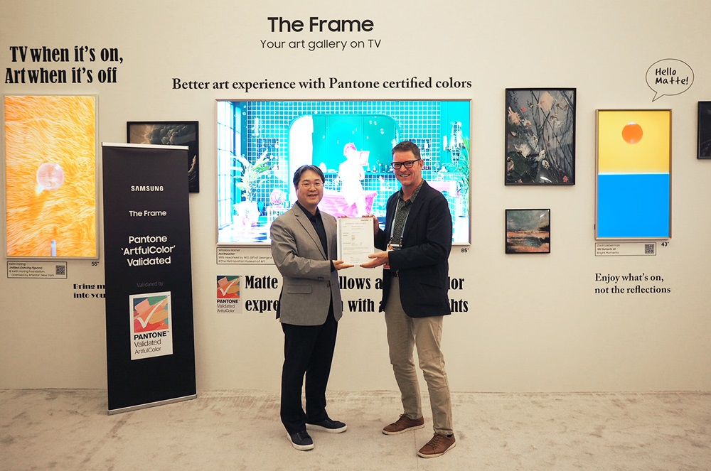 Foto de Samsung: El televisor The Frame obtuvo la certificación Pantone Validated ArtfulColor de Pantone