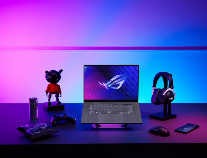 Fotos de CES 2024: ROG Zephyrus G16 potente laptop para Gaming ultradelgada con tecnología OLED con 240Hz