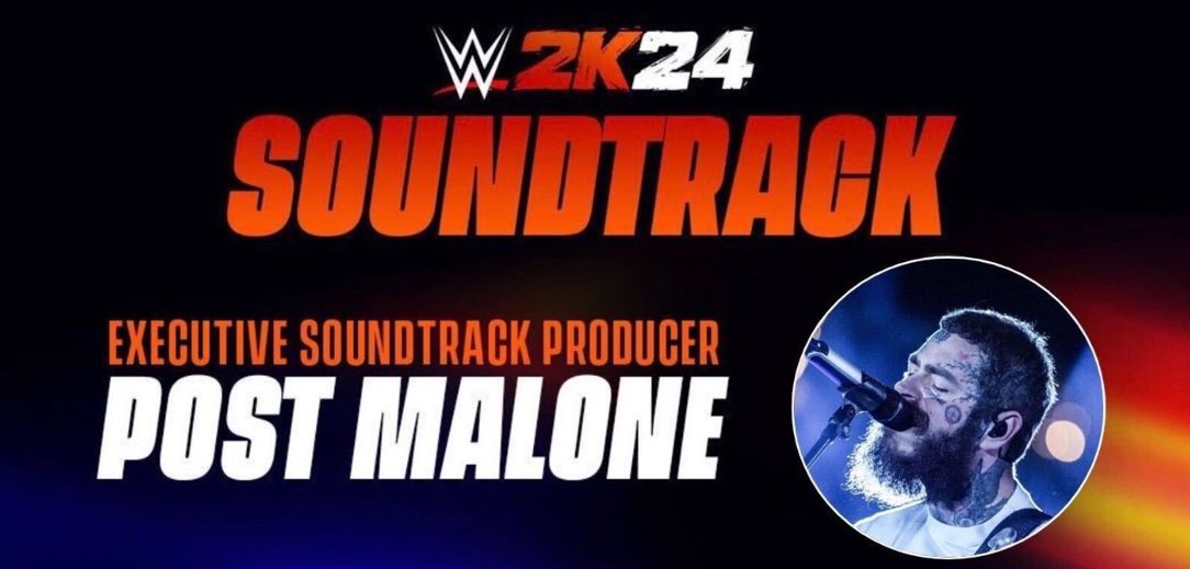 Foto de Post Malone es el encargado del soundtrack del videojuego de lucha libre WWE 2K24