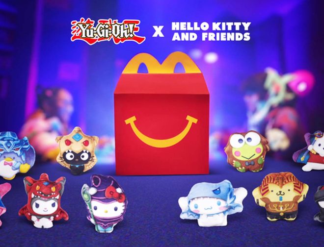Fotos de Increibles peluches para la nueva colaboración de Yu-Gi-Oh x Hello Kitty de McDonald’s