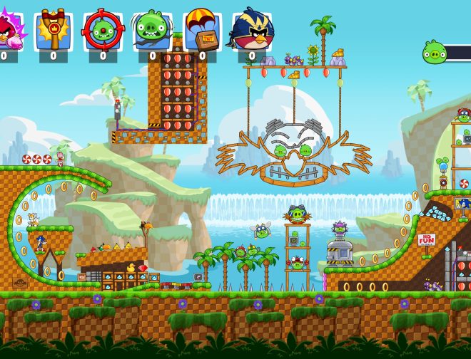 Fotos de SEGA y Rovio anuncian el evento crossover de Sonic x Angry Birds