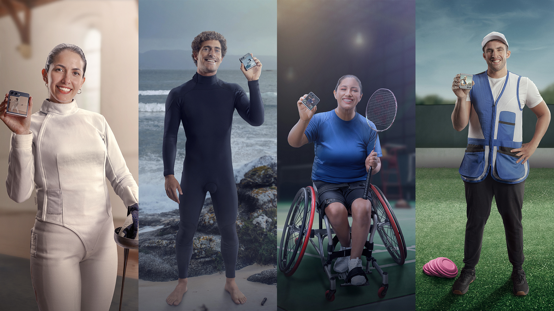Foto de Samsung, patrocinador oficial de los Juegos Olímpicos y Paralímpicos de París 2024, difunde un poderoso mensaje
