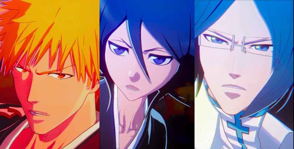 Foto de Mira cómo pelean Ichigo, Rukia y Uryu en Bleach: Rebirth of Souls