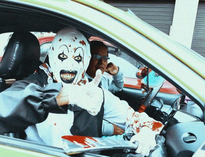 Fotos de Art The Clown, protagonista de la saga de terror Terrifier, desata el pánico en el Congreso