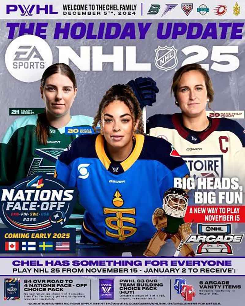 Foto de EA Sports NHL 25 se actualiza a lo grande