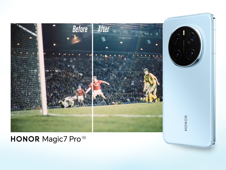 Foto de Mejora fotográfica con IA del HONOR Magic7 Pro recobra 115 años de historia del Manchester United