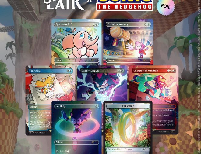 Fotos de Hasbro anuncia la colaboración de Magic: The Gathering Secret Lair x Sonic the Hedgehog