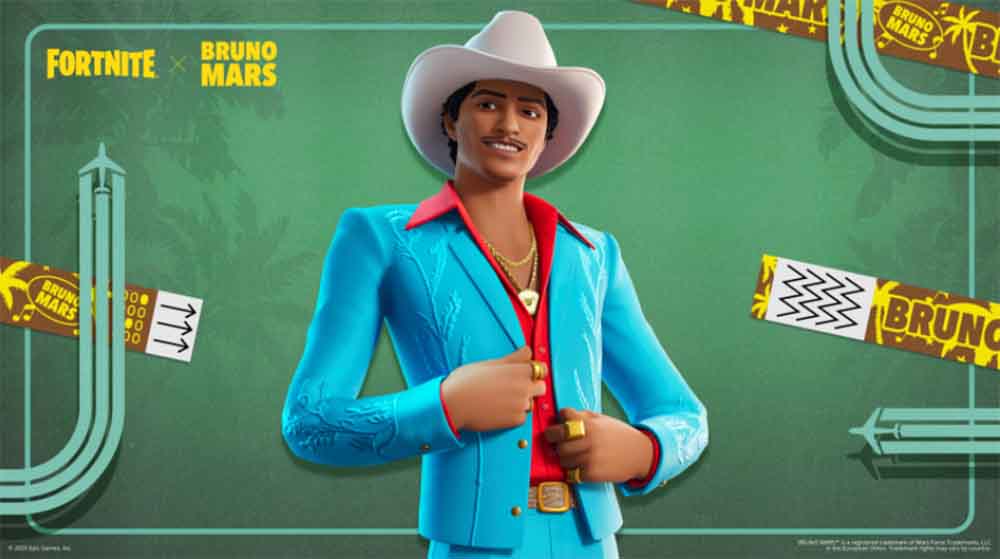 Foto de Bruno Mars llega con el próximo pase de temporada de Fortnite Festival