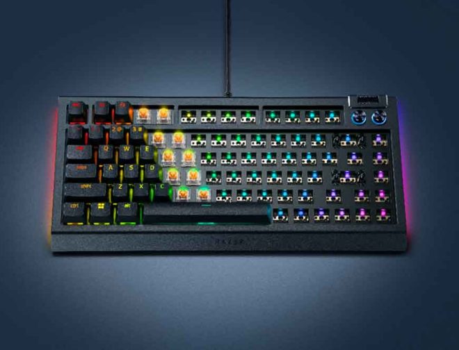 Fotos de Razer inaugura una nueva era de posibilidades de personalización con su primer teclado barebone, el BlackWidow V4 75%