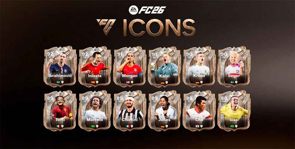 Foto de Llegan una nueva serie de íconos a EA Sports FC 26 para leyendas del fútbol masculino y femenino