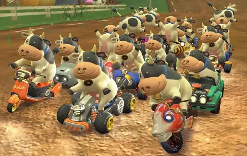 Foto de La vaca de Mario Kart World le molesta a PETA