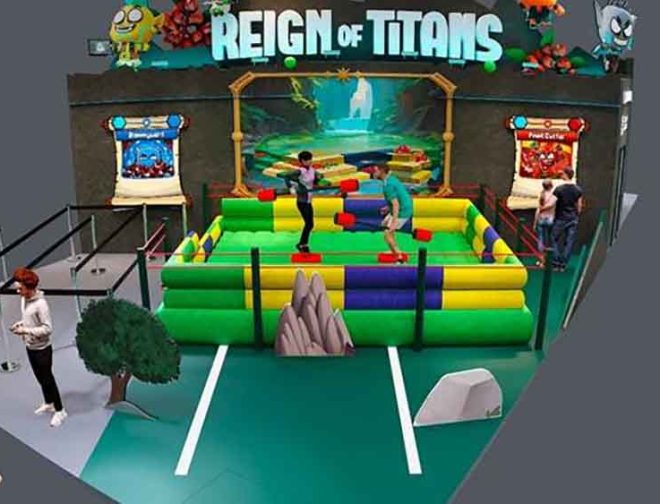 Fotos de BGS 2025 contará con un stand de «Reign of Titans» con estaciones de juego y regalos