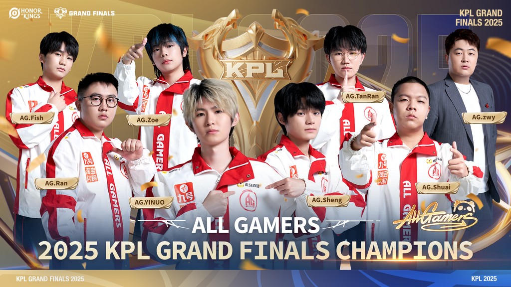 Foto de All Gamers (AG) campeón en la gran final de la King Pro League