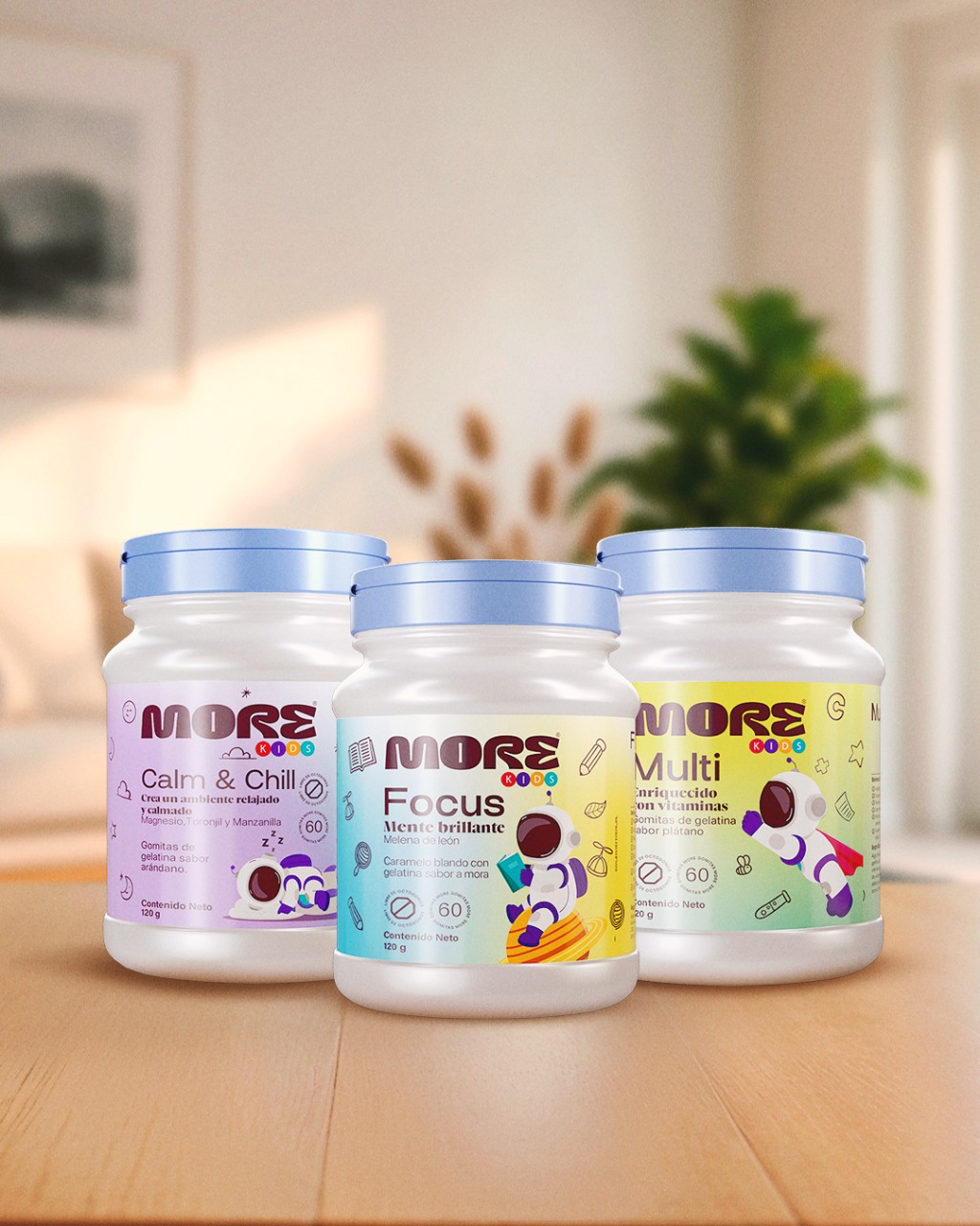 Foto de Gomitas More Kids: sabor y bienestar para el desarrollo de los engreídos de casa